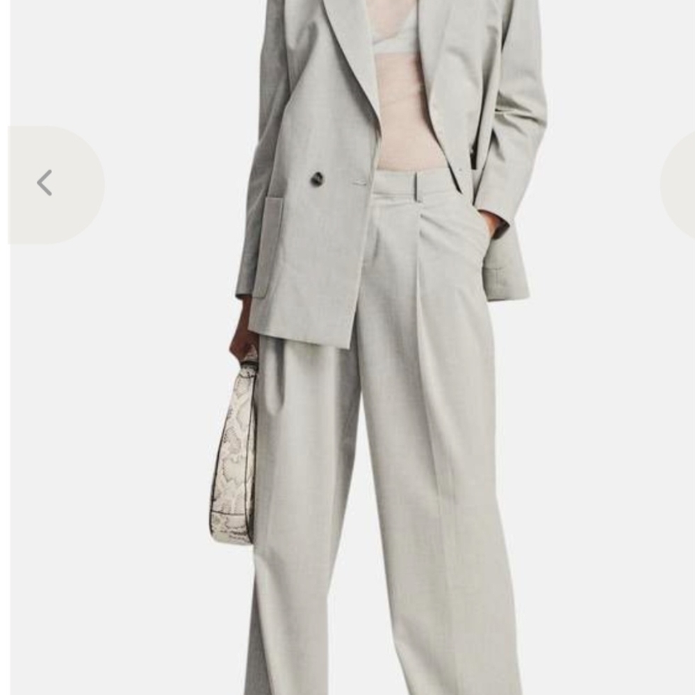 NWT Free People Women's Gray Wide Leg Pants Large